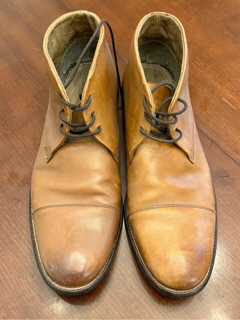 Stafford Men’s Brown Leather Boots Size 13
